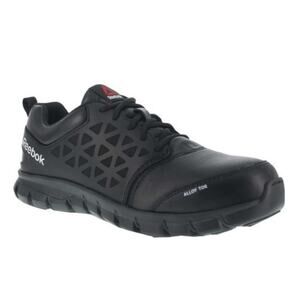 REEBOK Men's Sublite Cushion Athletic Work Shoes 13 Black Lightweight Alloy Toe